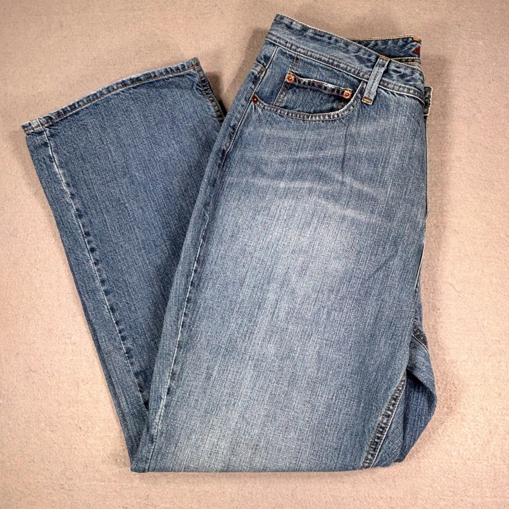Eddie Bauer Straight Leg Jeans Women's 18W 100%‎ Cotton Denim